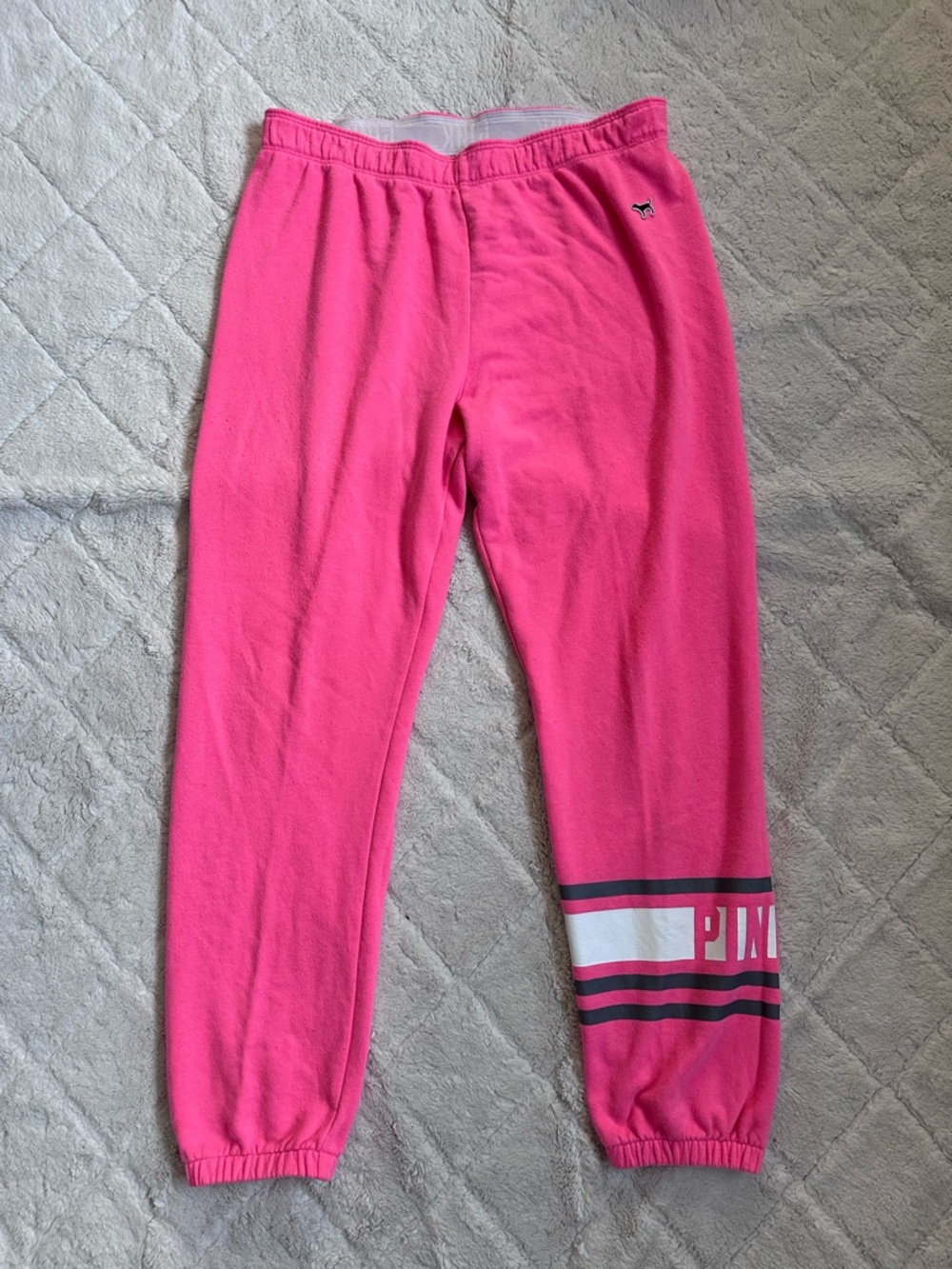 Victoria's Secret PINK | Pink Foldover Waistband Joggers | Size Medium
